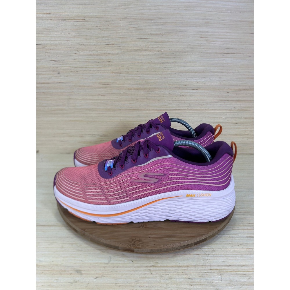 Skechers GO Run Max Cushioning Pink Purple Running Shoes 129625 Womens 11
